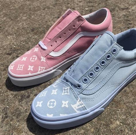 white louis vuitton vans|custom vans old skool.